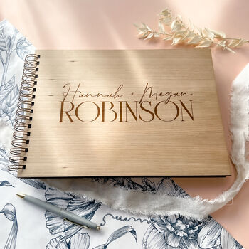 Real Wood Wedding Guest Book Alternative, 10 of 10