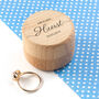 Personalised Wooden Wedding Ring Box, thumbnail 1 of 5