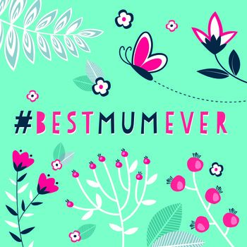 Hashtag Best Ever Mum Card, 2 of 2