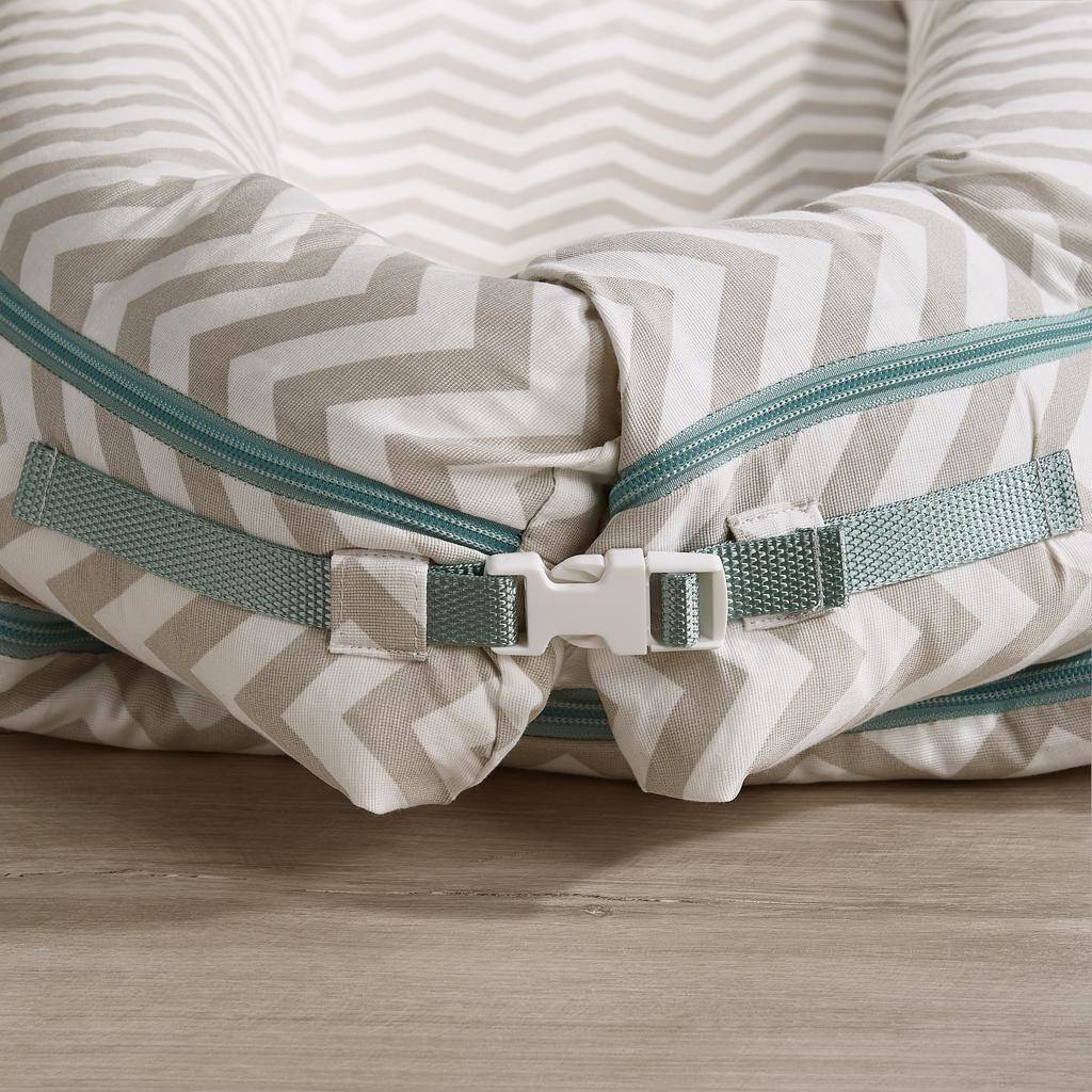 personalised chevron sleepyhead baby bed by my 1st years