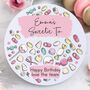 Personalised Pink Metal Round Sweetie Tin, thumbnail 3 of 5