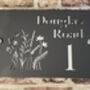 Personalised Wild Flower Design House Sign Acrylic, thumbnail 3 of 4