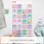 Personalised Whimsical Design Kids Name Labels Pack 144 Labels, thumbnail 3 of 4