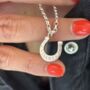 Lucky Horse Shoes Necklace Sterling Silver, thumbnail 1 of 4