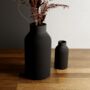 Large Navy Blue 'Bottle' Vase For Dried Flowers, thumbnail 4 of 10