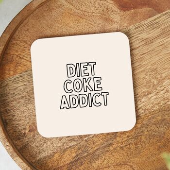 Diet Coke Addict | Black And Cream | Coaster, 2 of 2