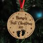 Personalised “Mummy To Be” Baby Bump Christmas Ornament – Custom Pregnancy Keepsake Decoration, thumbnail 1 of 4