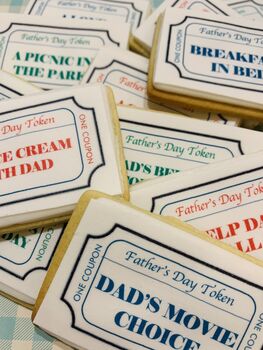 A Dozen Father's Day Biscuit Coupon/Token Gift Box, 2 of 9