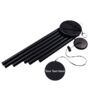 Engraved 30 Inch Black Wind Chime For Garden Decoration, thumbnail 3 of 12
