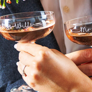 Couples Set Of Two Champagne Saucers, 2 of 3