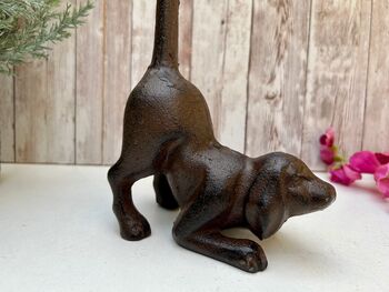 Dog Shaped Metal Kitchen Roll Holder Free Standing Gift, 9 of 10