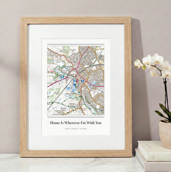 Personalised UK Map New Homeowner Print, 9 of 12