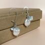 Aquamarine And Pearl Earrings, thumbnail 1 of 3