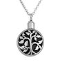 Silver Tree Of Life Ashes Pet Urn Pendant Necklace, thumbnail 1 of 6