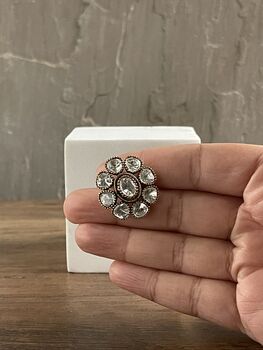 Floria Polki Stud Earrings, 4 of 6