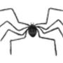 Halloween Black Spider Decoration 60cm, thumbnail 3 of 4