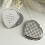 Personalised Diamante Heart Shaped Compact Mirror, thumbnail 5 of 7