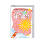 Space Theme Birthday Card Set For Kids, thumbnail 4 of 6