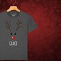 Rudolph The Reindeer Personalised Kids Christmas T Shirt, thumbnail 11 of 12