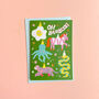 Funny Illustrated Christmas Card With Gold Foil, thumbnail 4 of 5