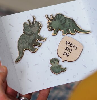 Father's Day Family Dinosaur Magnets Set, 5 of 6