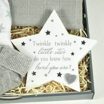 Twinkle Twinkle Little Star New Baby Letterbox Gift Set, 6 of 8