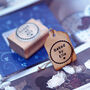 Baked By Personalised Rubber Stamp Round Frame, thumbnail 4 of 4