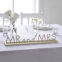 Sign Mr And Mrs Gold Sign, thumbnail 1 of 3