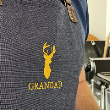 Embroidered Stag Apron, 3 of 4