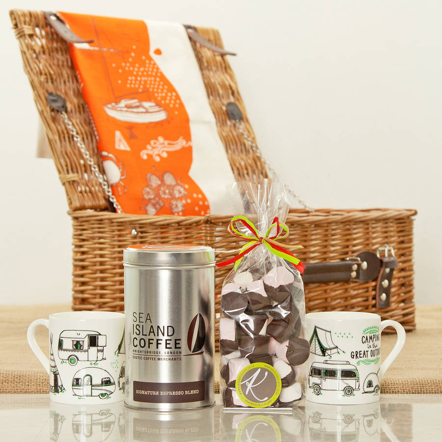 Beach And Camping Coffee Gift Hamper By Jones and Jones of Berwickupon