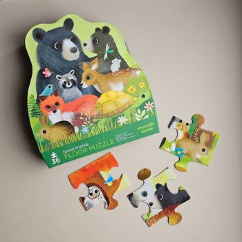 36pc Floor Jigsaw Puzzle Forest Friends, 2 of 6