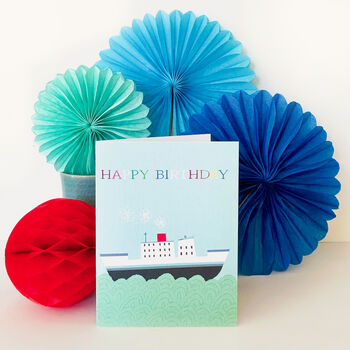 Mini Boaty Birthday Card, 4 of 5