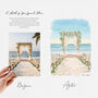 Personalised Wedding Church Watercolour Hand Drawn Sketch – Couple Gift, thumbnail 2 of 12