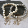 Freshwater Pearl Bracelet With Initial, thumbnail 1 of 4