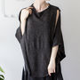 Personalised Open Shoulder Fine Knit Poncho, thumbnail 1 of 9