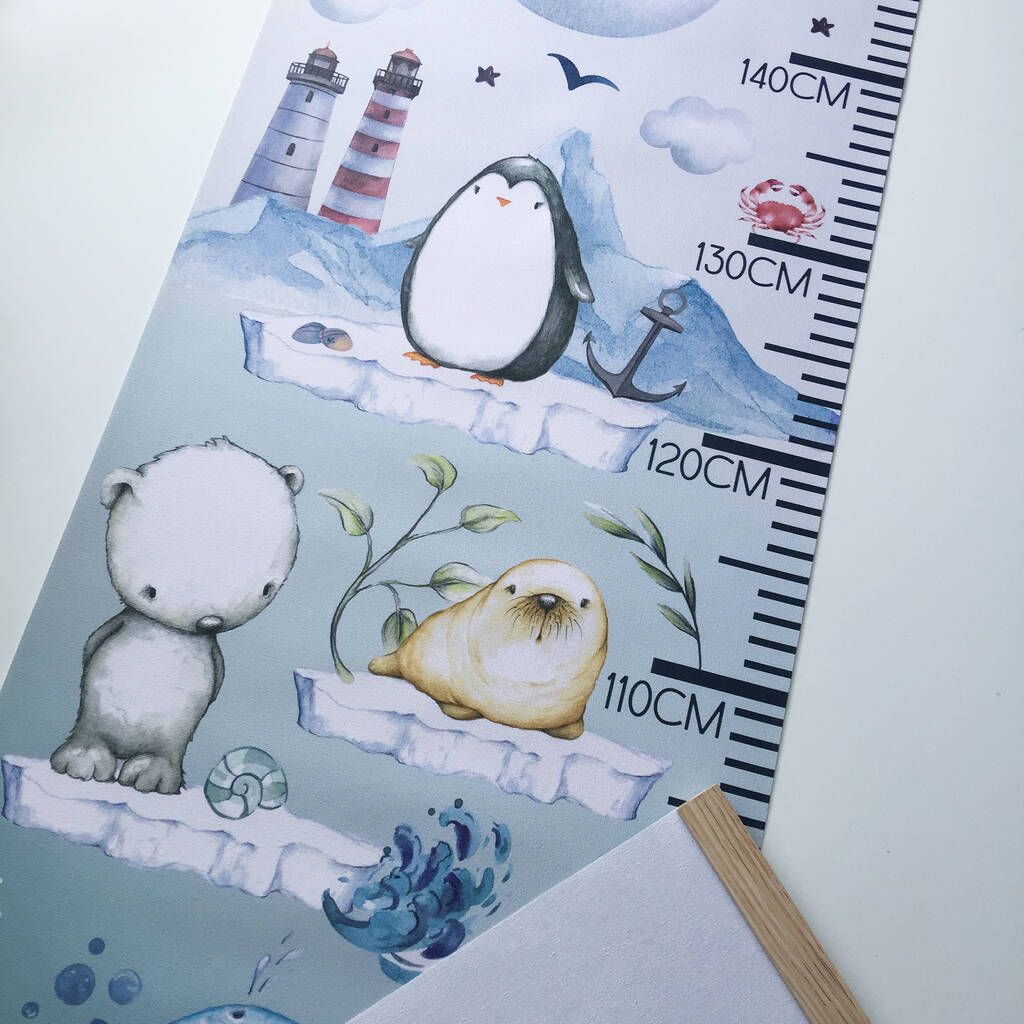 Personalised Fun Sea Animal Height Chart By Love My Designs |  