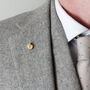Ammonite Lapel Pin/Tie Pin – Silver/Gold Vermeil Plated, thumbnail 6 of 7