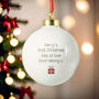 Personalised 1st Christmas Teddy Bear Bauble, thumbnail 1 of 4