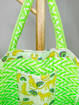 Handmade Quilted Tote Bag, 6 of 6