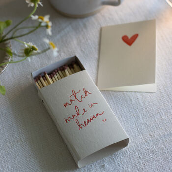 Red Match Made In Heaven Decorative Matchbox, 4 of 6