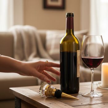 Wine Bottle Stopper Filled With Swarovski Crystals, 3 of 7