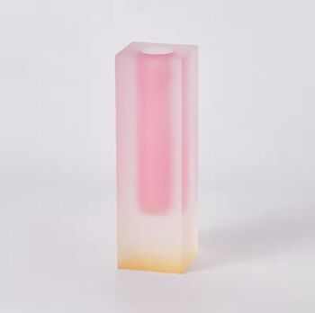 Monaco D'or Rose Pink Ombre Frosted Stem Gift Vase, 5 of 8