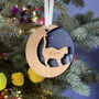 Starry Cat Personalised Christmas Decoration, thumbnail 2 of 6