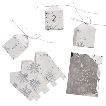 Fill Your Own Snowflake Advent Calendar Boxes, 2 of 3