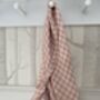 Gingham Pink Large Swaddle Muslin, thumbnail 1 of 6