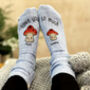 Mummy And Me Mushroom Personalised Socks, thumbnail 2 of 4
