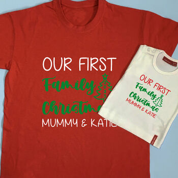 Our First Family Christmas T Shirt Set, 2 of 10