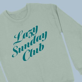 Lazy Sunday Club Women's Sweatshirt, 3 of 4