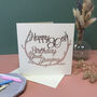 Personalised Any Age Papercut Birthday Card, thumbnail 7 of 12