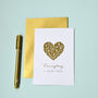 I Love You Valentine Gold Foil Card, thumbnail 1 of 2